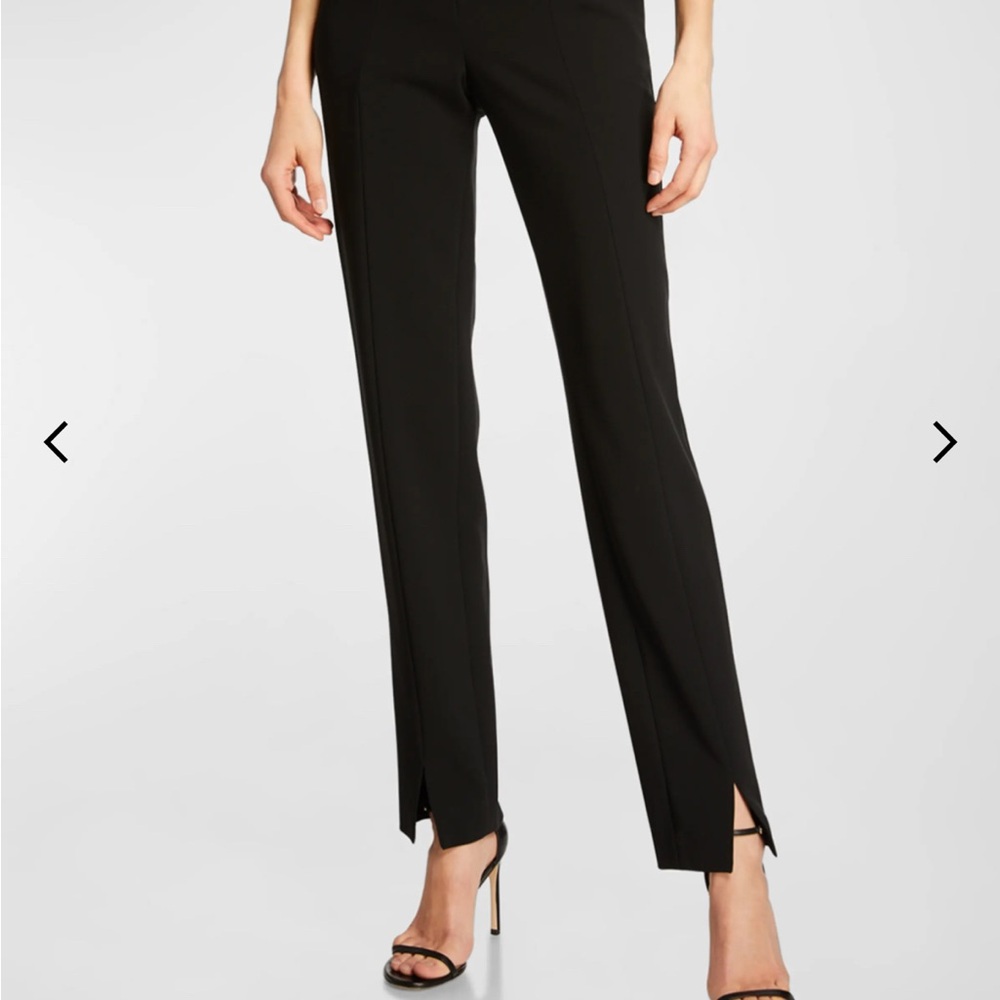 St. John Black Cropped Straight Leg Pants Size 4